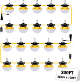 YXL-LIGHTING LED Construction String Lights 50FT/100FT, 50W/100W Round Series